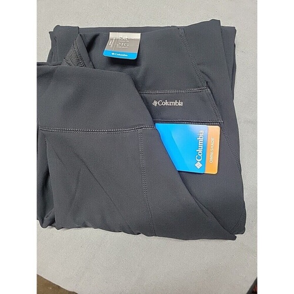 Columbia Women's 2XL Omni-Shade Straight Leg Active Fit Pants Black NWT